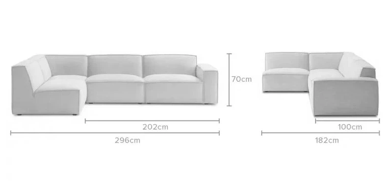 Габаритные размеры кресла модуль Портулак