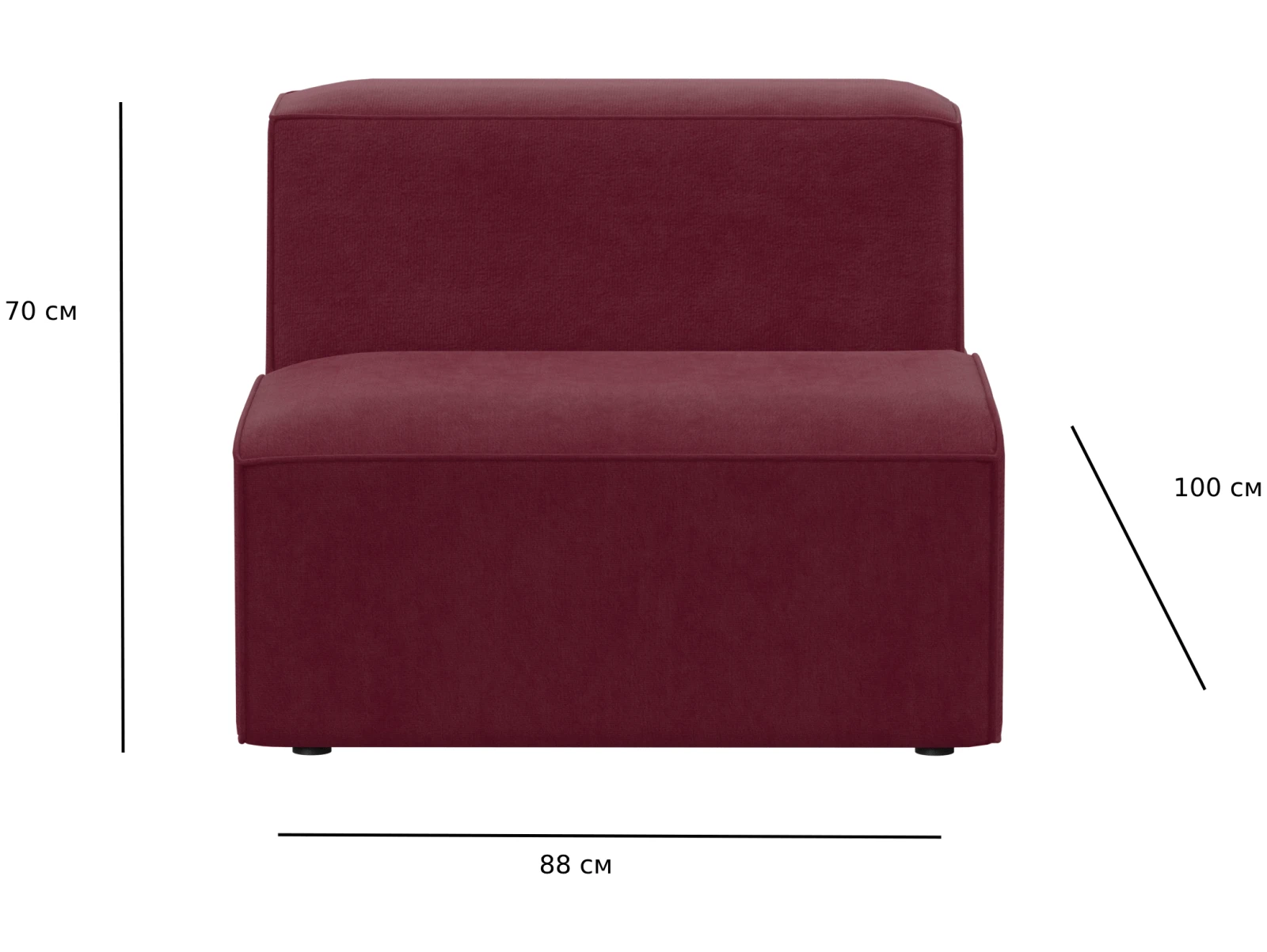 Габаритные размеры кресла Бауэн