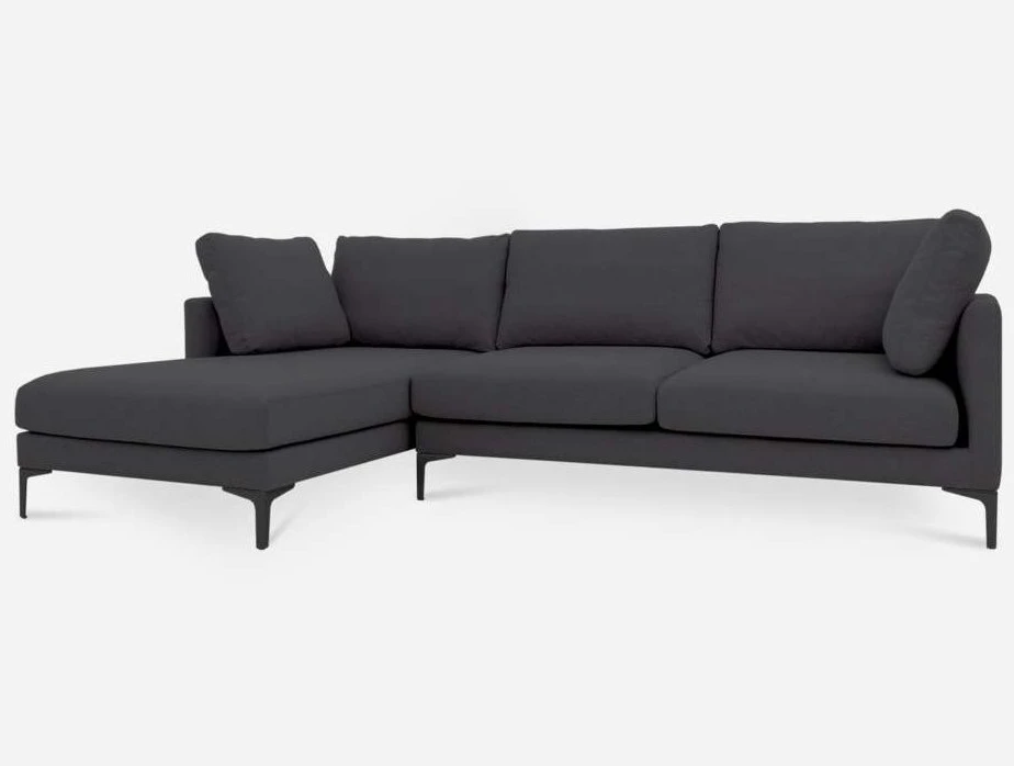 Кресло модуль Портулак серое, вид спереди