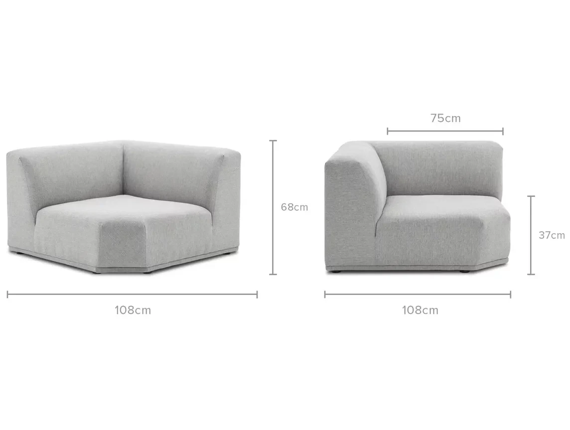 Габаритные размеры кресла модуль Портулак