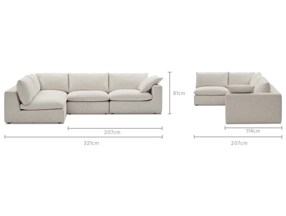 Габаритные размеры кресла модуль Портулак